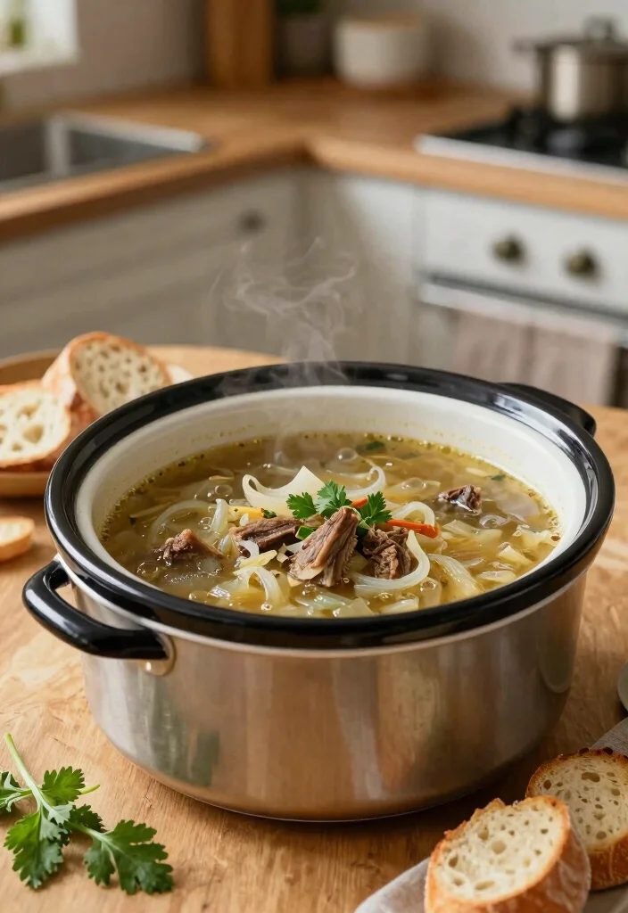 17 French Onion Short Rib Soup Recipes for Rich Comfort Meals - 2. Slow Cooker French Onion Short Rib Soup 1