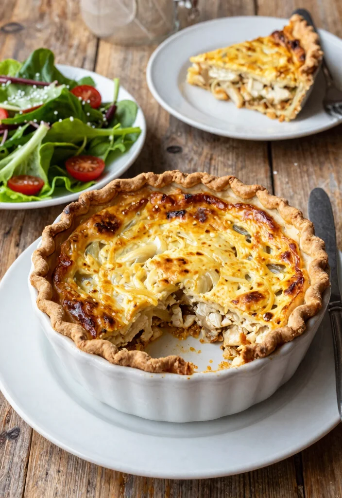 17 French Onion Soup Chicken Recipes Packed with Flavor - 12. French Onion Soup Chicken Quiche 1