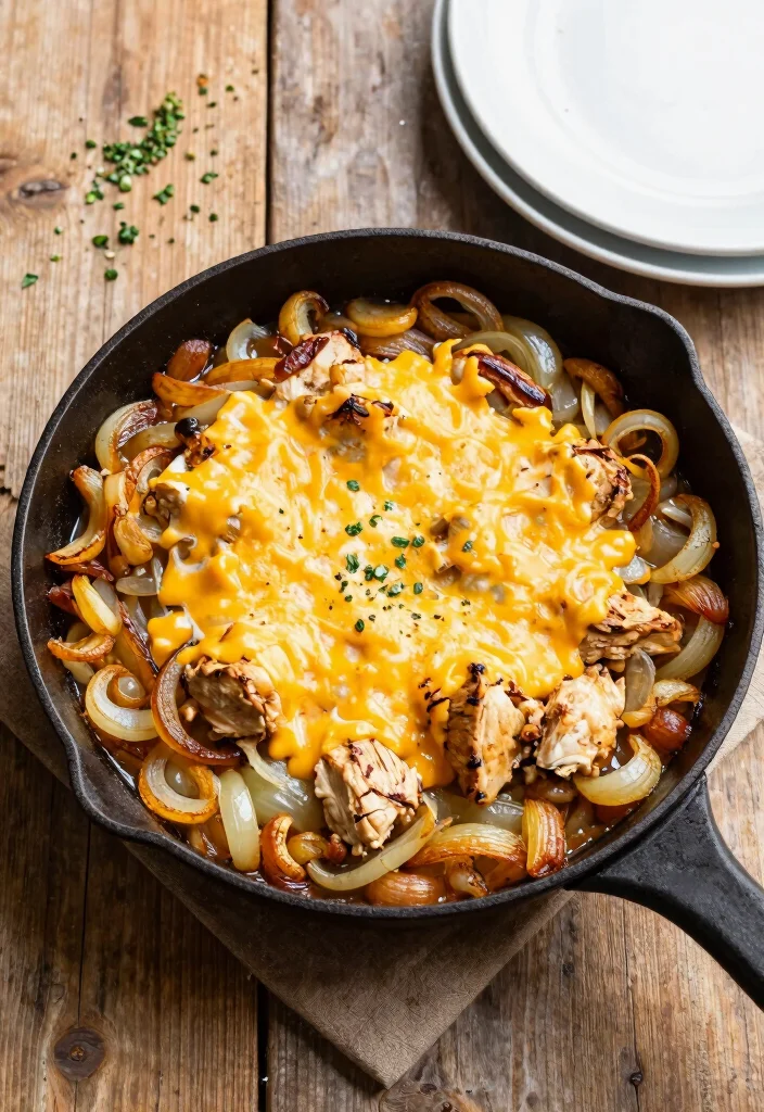 17 French Onion Soup Chicken Recipes Packed with Flavor - 4. French Onion Soup Chicken Skillet 1