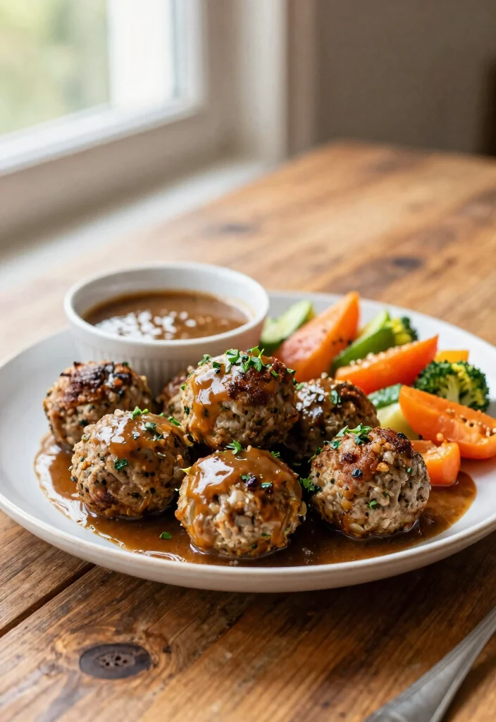17 French Onion Soup Meatballs Recipes with Rich Gravy - 5. Herbed French Onion Meatballs 1