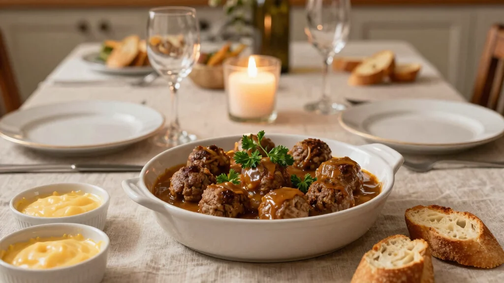 17 French Onion Soup Meatballs Recipes with Rich Gravy