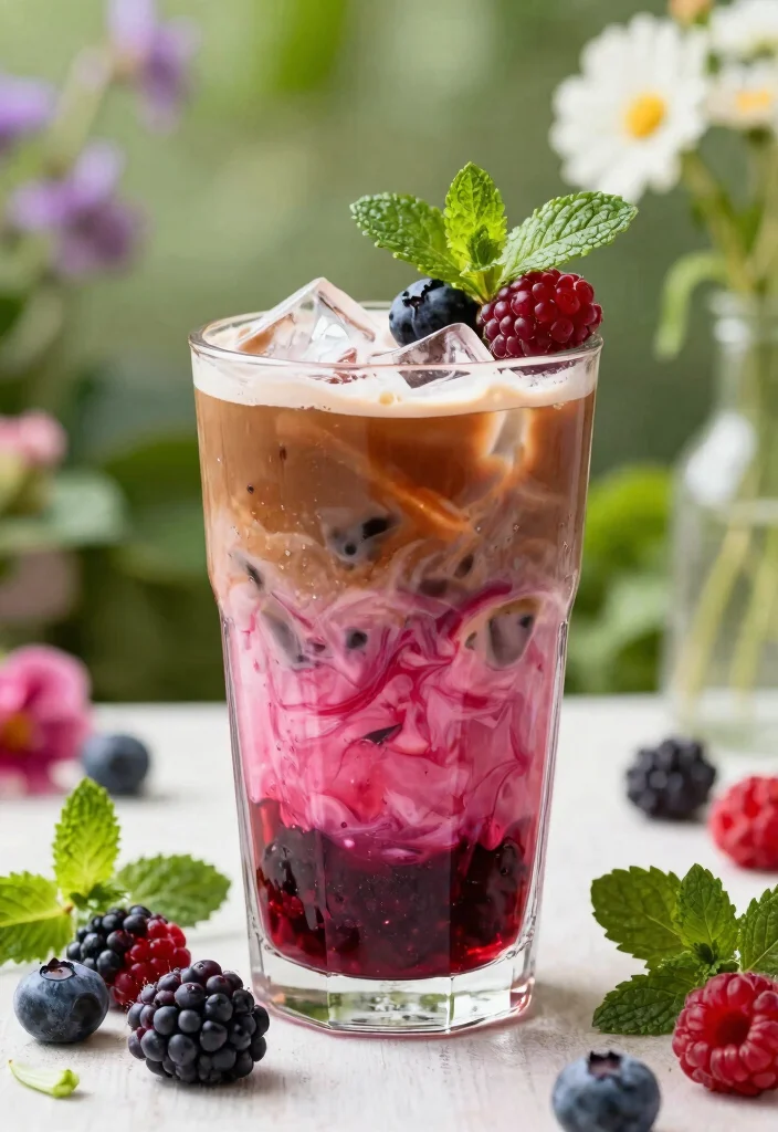 17 French Vanilla Iced Coffee Recipes for Refreshing Drinks - 12. Berry Vanilla Iced Coffee 1
