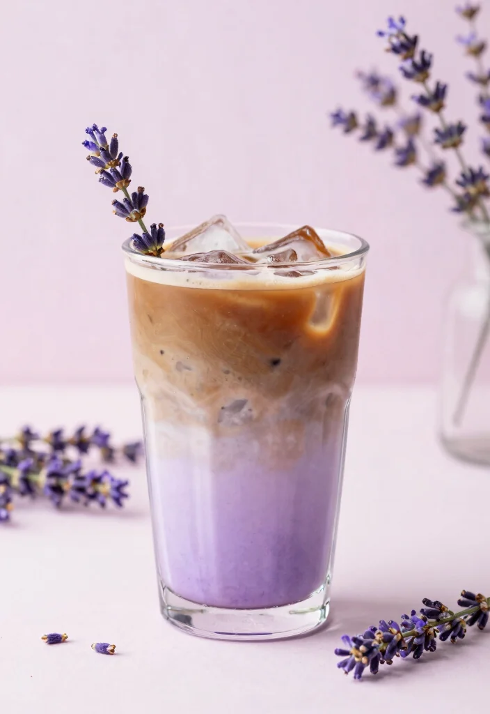 17 French Vanilla Iced Coffee Recipes for Refreshing Drinks - 14. Lavender Vanilla Iced Coffee 1