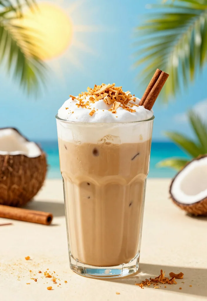 17 French Vanilla Iced Coffee Recipes for Refreshing Drinks - 16. Spiced Vanilla Coconut Iced Coffee 1