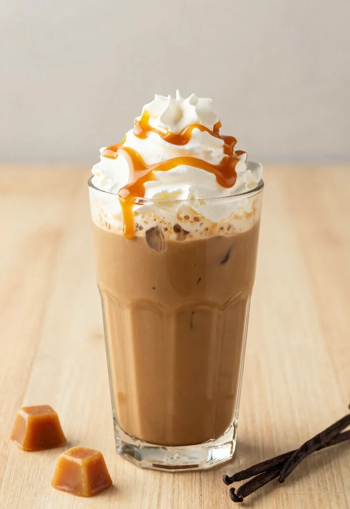 17 French Vanilla Iced Coffee Recipes for Refreshing Drinks - 8. Caramel French Vanilla Iced Coffee 1