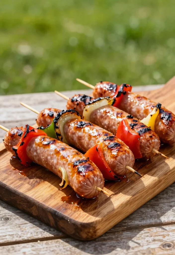 17 Italian Sausage Dinner Recipes (Easy Weeknight Ideas) - 7. Sausage and Pepper Skewers 1