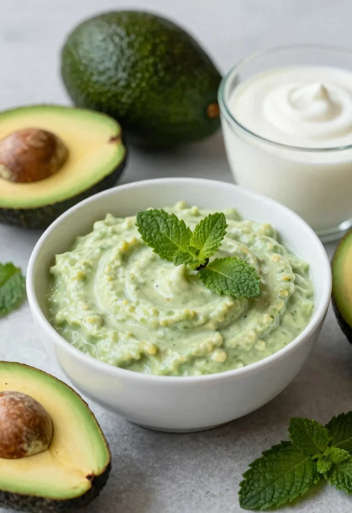 17 Japanese Salad Dressing Recipes (Sesame, Ginger and More) - 11. Avocado Yogurt Dressing 1