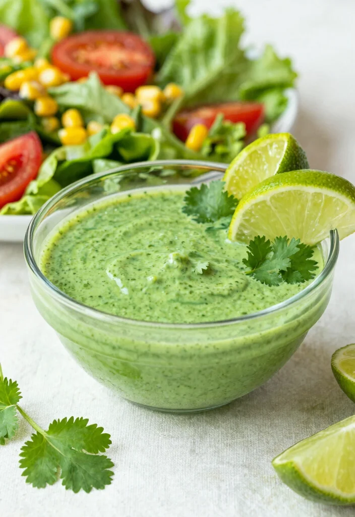 17 Japanese Salad Dressing Recipes (Sesame, Ginger and More) - 8. Cilantro Lime Dressing 1