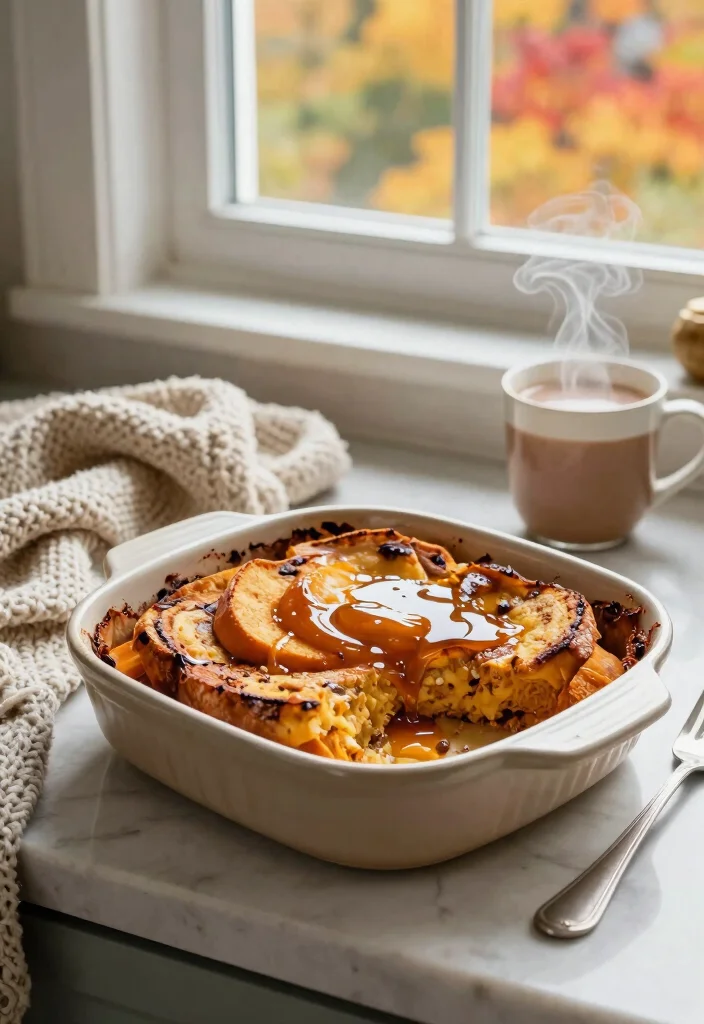 17 Pumpkin French Toast Casserole Recipes for Cozy Fall Mornings - 3. Overnight Pumpkin French Toast Casserole 1