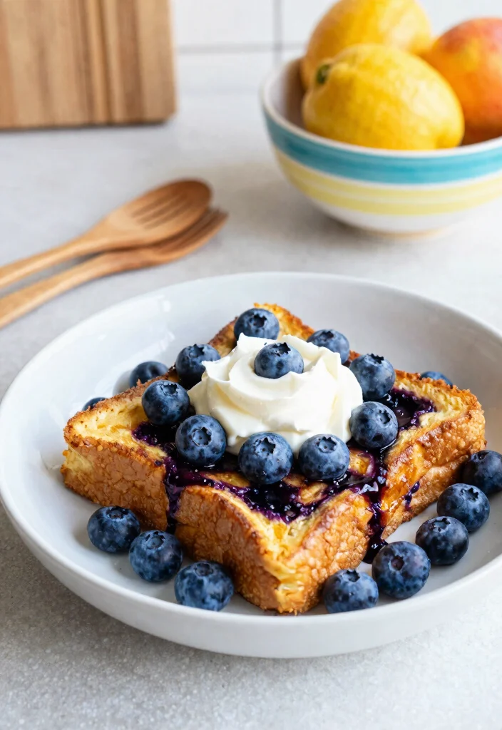 18 Blueberry French Toast Casserole Recipes for the Perfect Breakfast - 5. Vegan Blueberry French Toast Bake 1