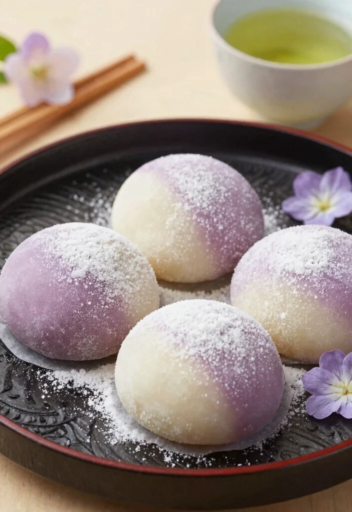 18 Cozy Gluten-Free Japanese Sweet Potato Dessert Recipes - 1. Sweet Potato Mochi 1