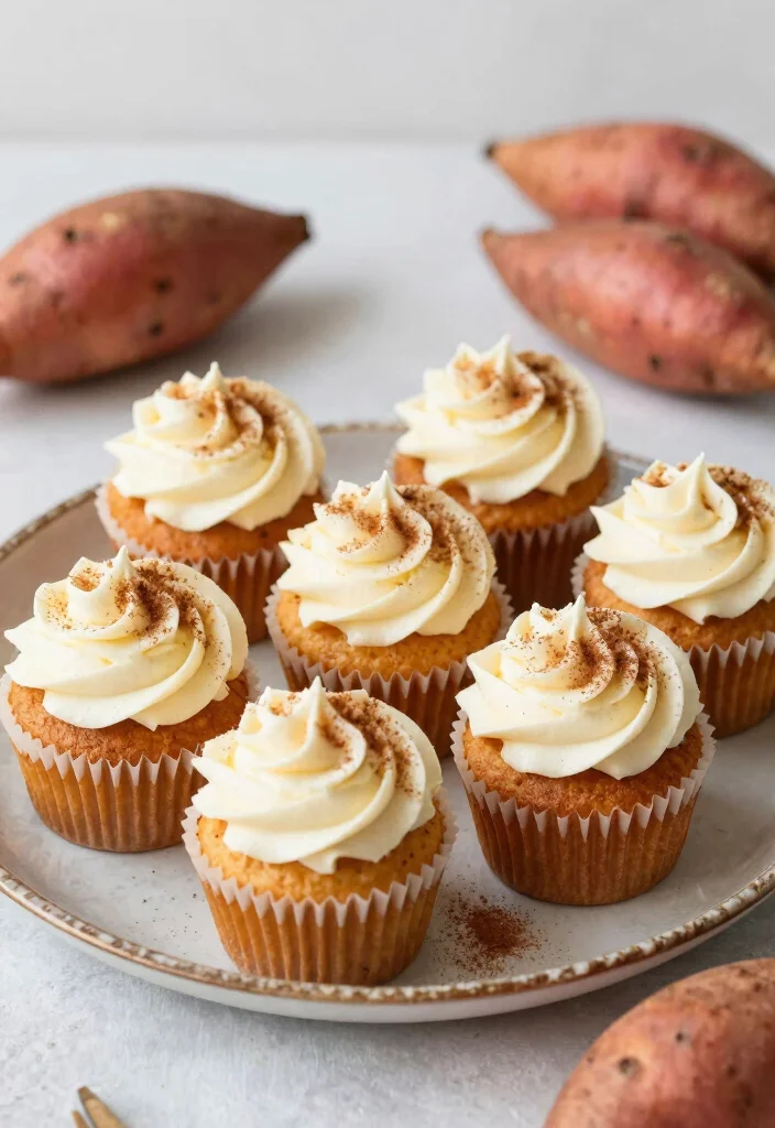 18 Cozy Gluten-Free Japanese Sweet Potato Dessert Recipes - 11. Sweet Potato Cupcakes 1