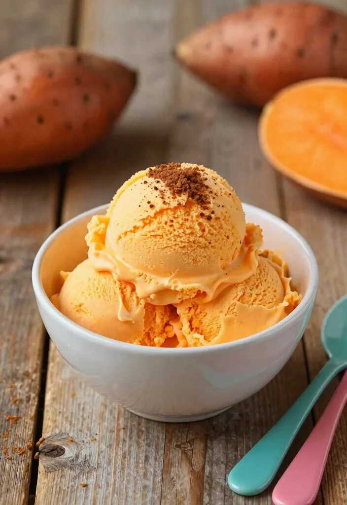 18 Cozy Gluten-Free Japanese Sweet Potato Dessert Recipes - 4. Sweet Potato Ice Cream 1
