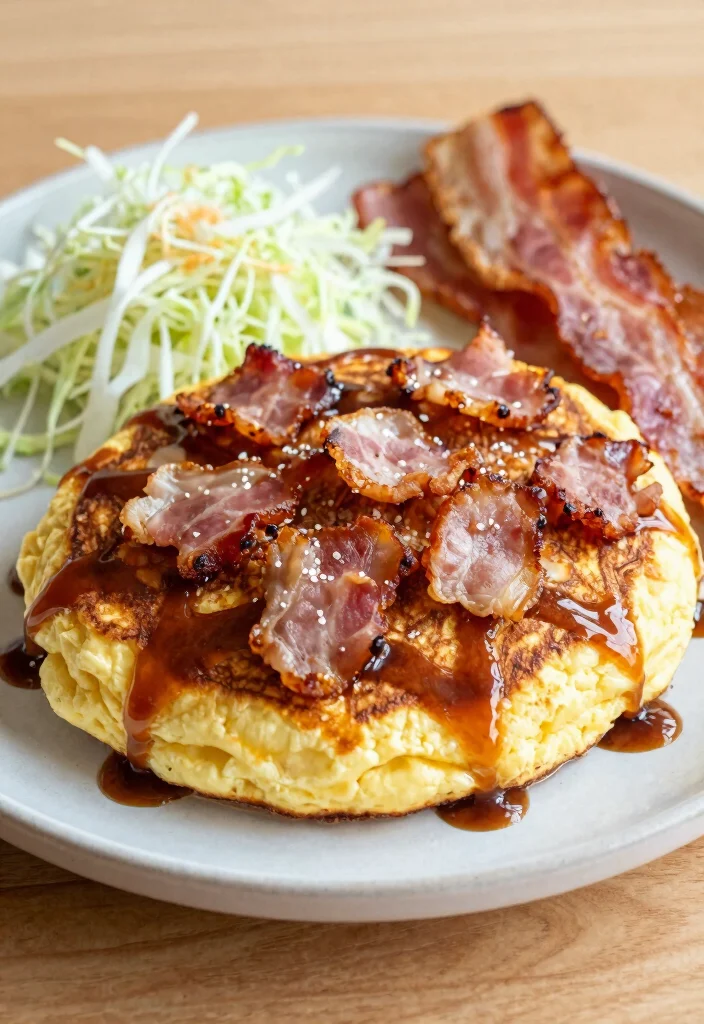 18 Delicious Japanese Savory Pancake Recipes You Must Try - 10. Bacon Okonomiyaki: A Savory Indulgence 1