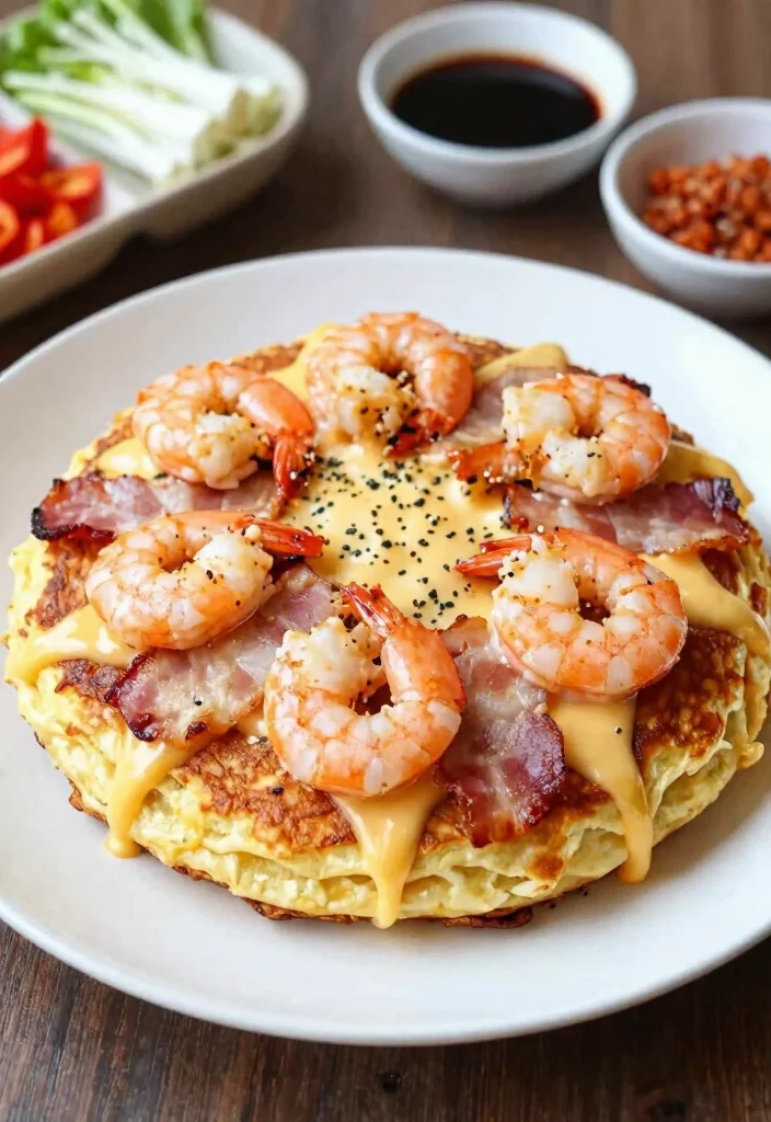 18 Delicious Japanese Savory Pancake Recipes You Must Try - 16. Loaded Okonomiyaki: The Ultimate Indulgence 1