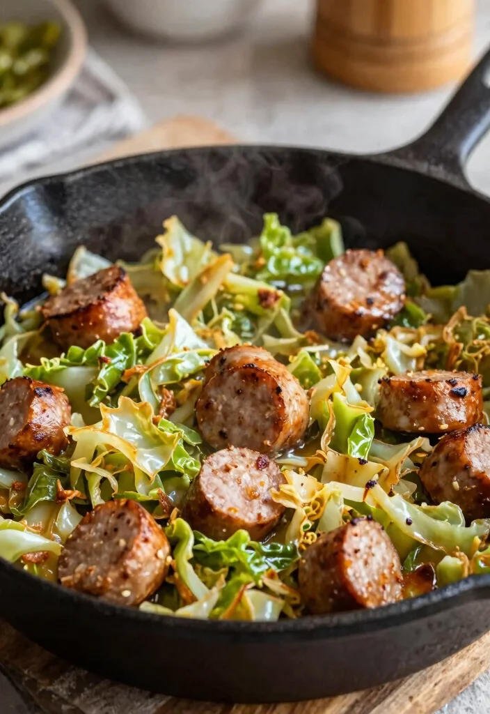 18 Easy Bob Evans Italian Sausage Recipes - 15. Italian Sausage and Cabbage Skillet 1