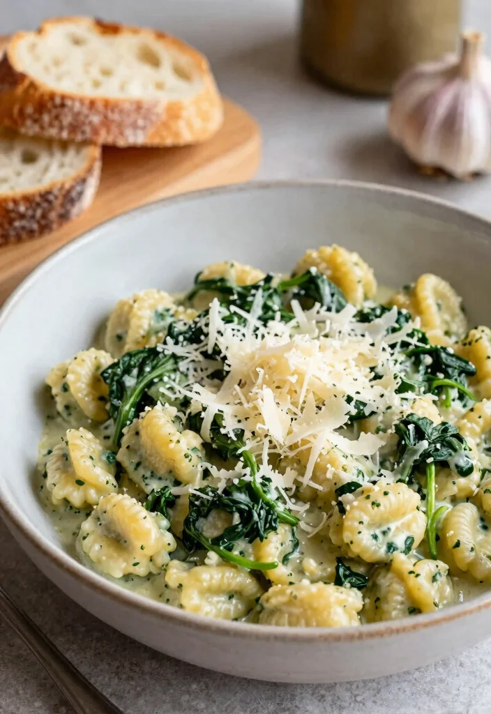 18 Easy Crockpot Italian Recipes (Set & Forget Dinners) - 15. Crockpot Gnocchi with Spinach 1