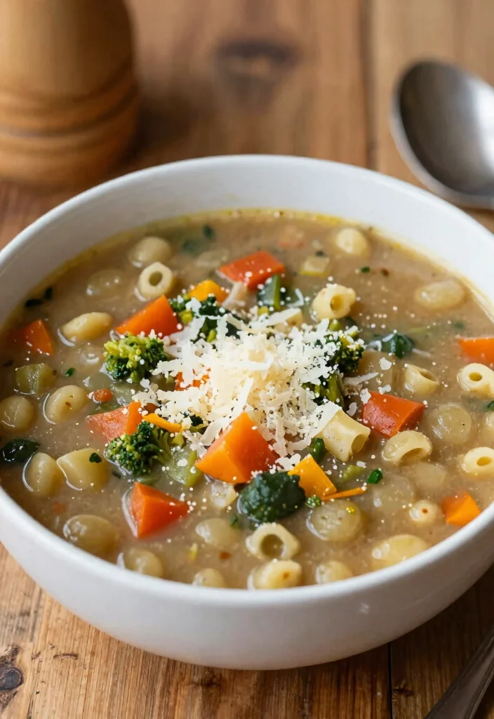 18 Easy Crockpot Italian Recipes (Set & Forget Dinners) - 17. Crockpot Minestrone Soup 1