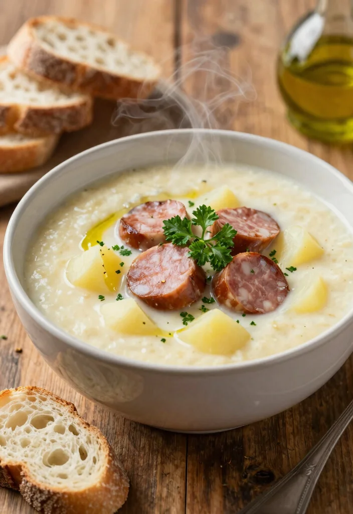 18 Easy Crockpot Italian Recipes (Set & Forget Dinners) - 3. Creamy Italian Sausage and Potato Soup 1