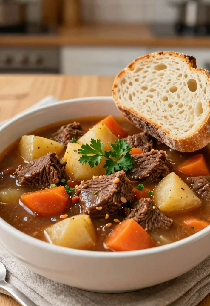 18 Easy Crockpot Italian Recipes (Set & Forget Dinners) - 6. Italian Beef Stew 1