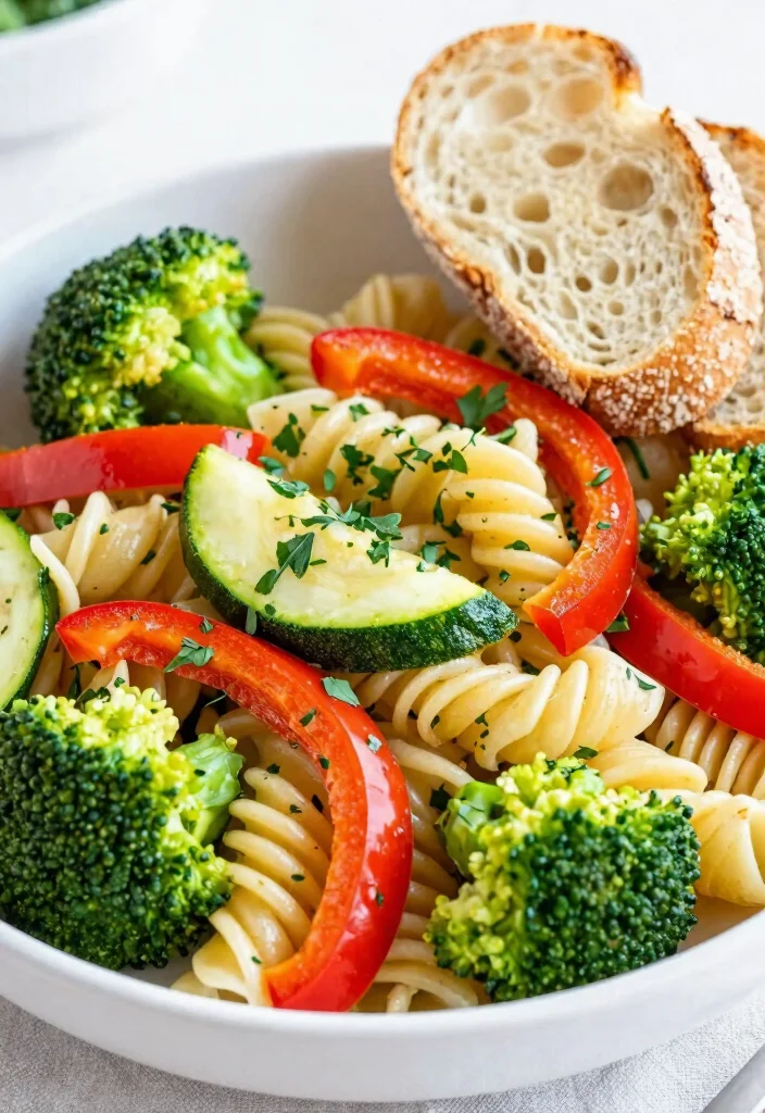18 Easy Crockpot Italian Recipes (Set & Forget Dinners) - 7. Crockpot Pasta Primavera 1