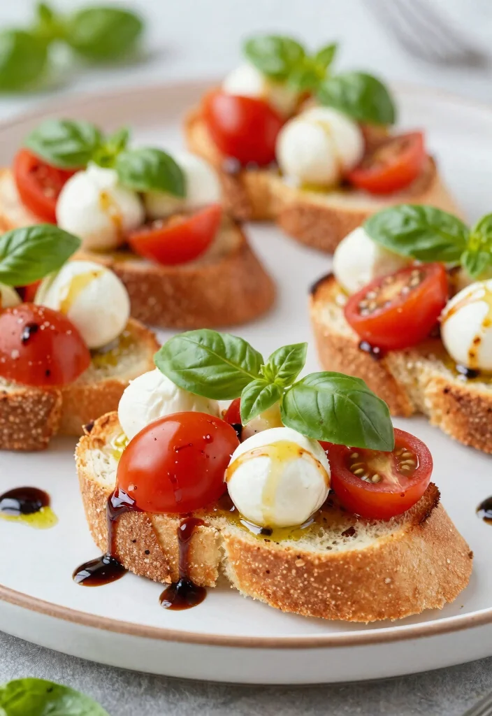 18 Easy French Bread Appetizers Recipes for Parties - 4. Caprese Bites 1