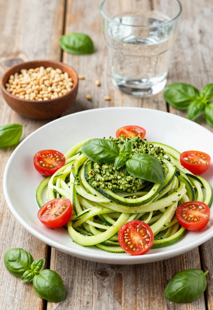 18 Easy Gluten-Free Italian Recipes (Celiac-Friendly Meals) - 1. Zucchini Noodles with Pesto 1