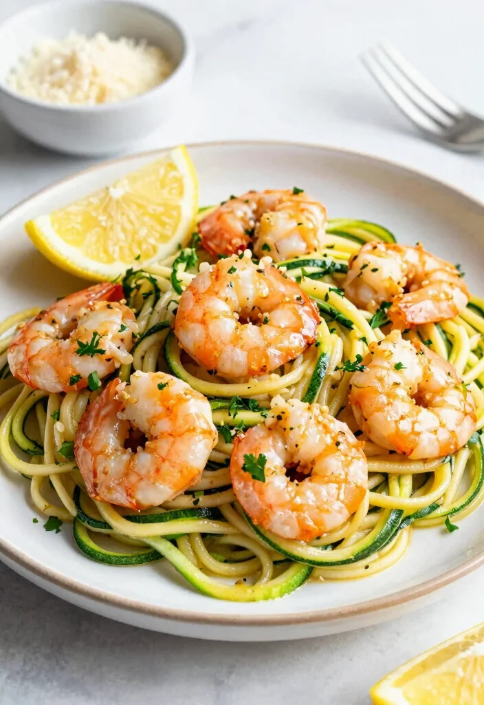 18 Easy Gluten-Free Italian Recipes (Celiac-Friendly Meals) - 11. Shrimp Scampi with Zoodles 1