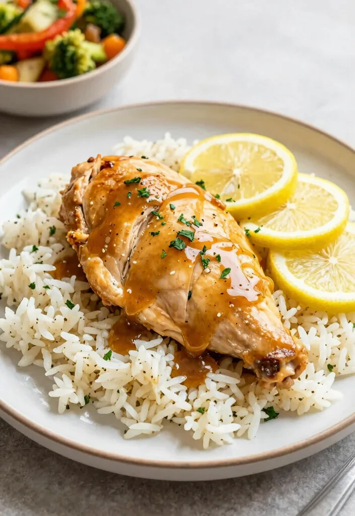 18 Easy Gluten-Free Italian Recipes (Celiac-Friendly Meals) - 13. Lemon Garlic Chicken with Rice 1