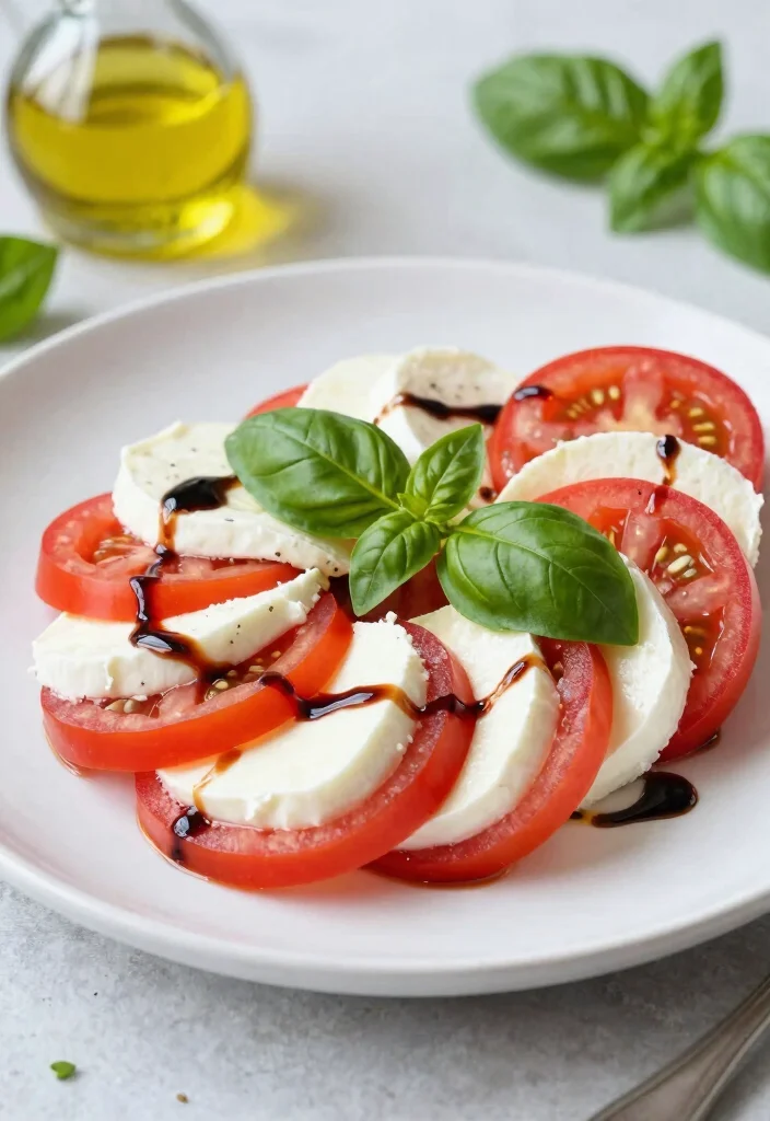18 Easy Gluten-Free Italian Recipes (Celiac-Friendly Meals) - 7. Caprese Salad with Balsamic Reduction 1
