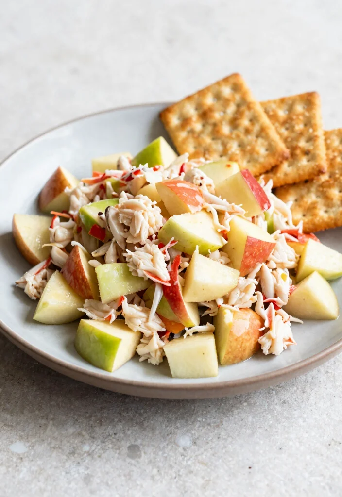 18 Easy Japanese Crab Salad Recipes for Seafood Lovers - 12. Crab Salad with Apple 1