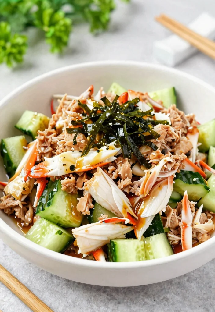 18 Easy Japanese Crab Salad Recipes for Seafood Lovers - 3. Spicy Tuna Crab Salad 1