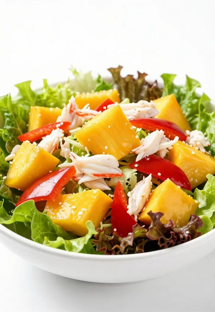 18 Easy Japanese Crab Salad Recipes for Seafood Lovers - 4. Crab Salad with Mango 1