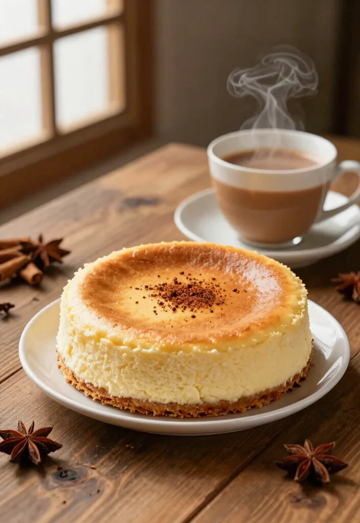 18 Fluffy Japanese Cheesecake Recipes (Melt-in-Your-Mouth) - 17. Spiced Chai Japanese Cheesecake 1