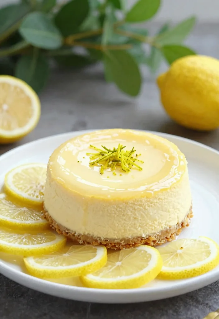 18 Fluffy Japanese Cheesecake Recipes (Melt-in-Your-Mouth) - 4. Lemon Zest Japanese Cheesecake 1
