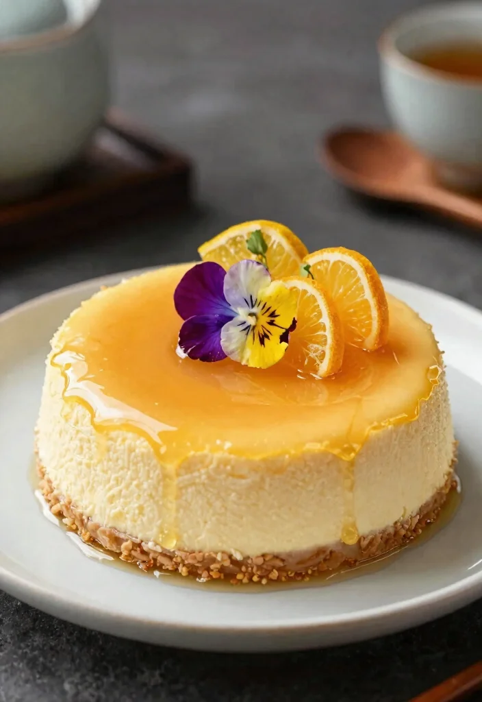 18 Fluffy Japanese Cheesecake Recipes (Melt-in-Your-Mouth) - 6. Honey Yuzu Japanese Cheesecake 1