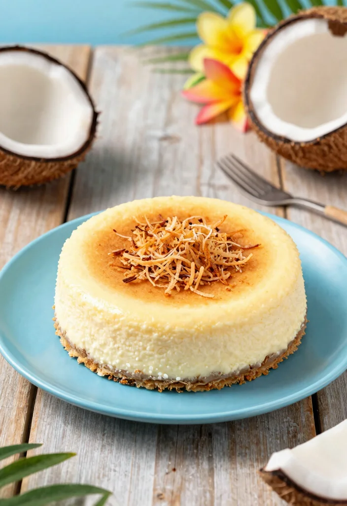 18 Fluffy Japanese Cheesecake Recipes (Melt-in-Your-Mouth) - 7. Coconut Cream Japanese Cheesecake 1