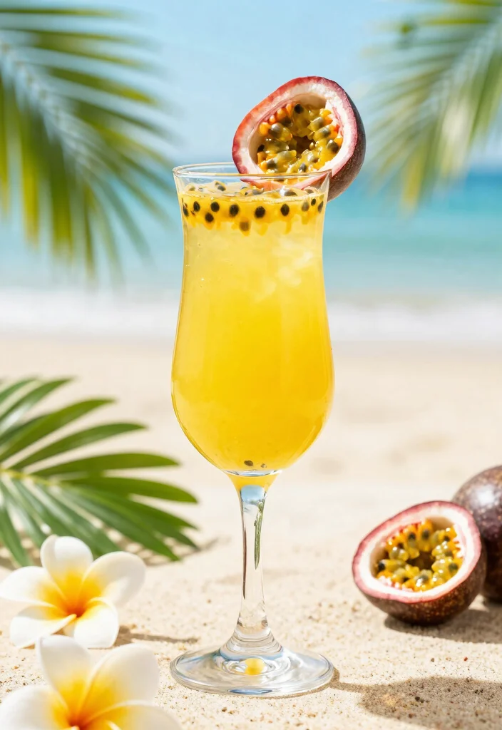 18 French 75 Cocktail Recipes for Sparkling Celebrations - 11. Tropical Passion Fruit French 75 1