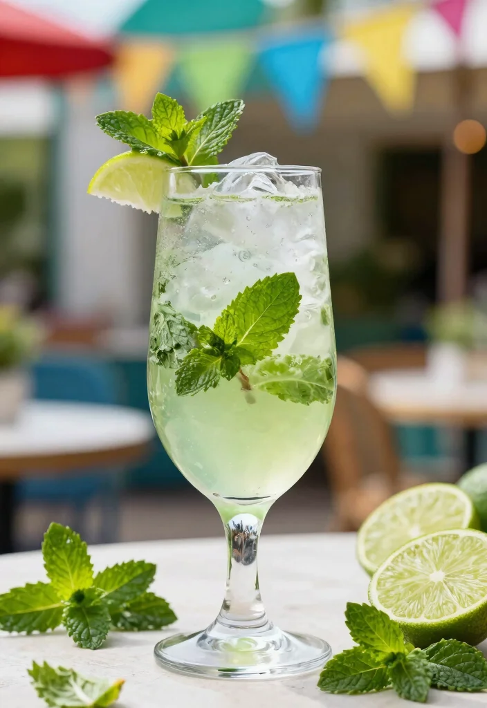 18 French 75 Cocktail Recipes for Sparkling Celebrations - 13. Mint Mojito French 75 1