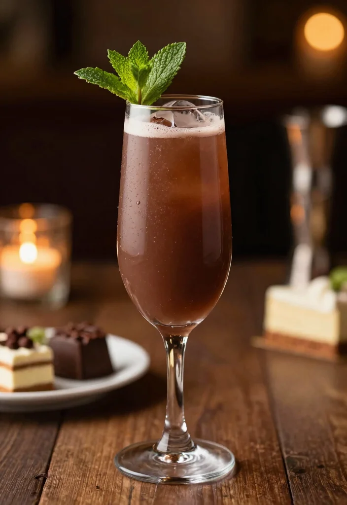 18 French 75 Cocktail Recipes for Sparkling Celebrations - 17. Chocolate Mint French 75 1