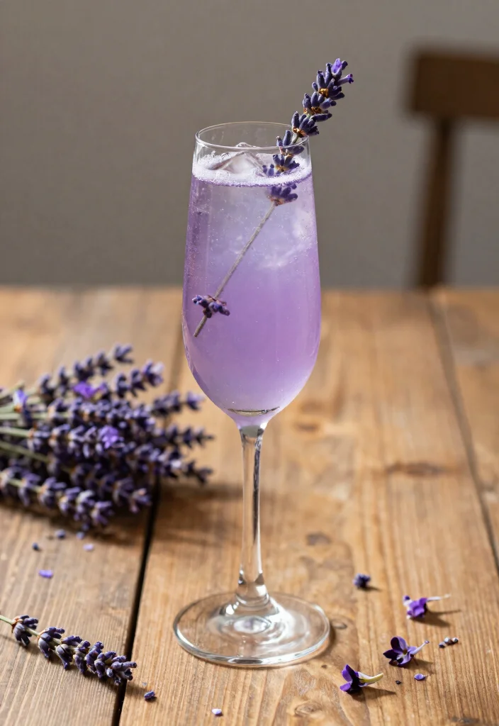 18 French 75 Cocktail Recipes for Sparkling Celebrations - 3. Lavender French 75 1