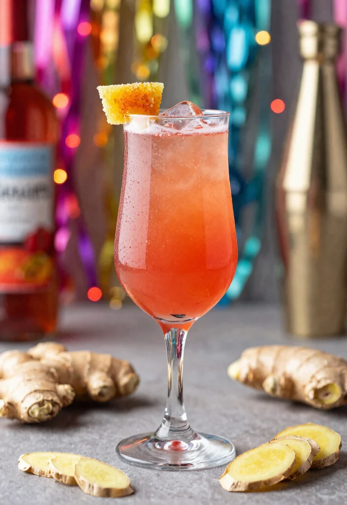 18 French 75 Cocktail Recipes for Sparkling Celebrations - 5. Spicy Ginger French 75 1