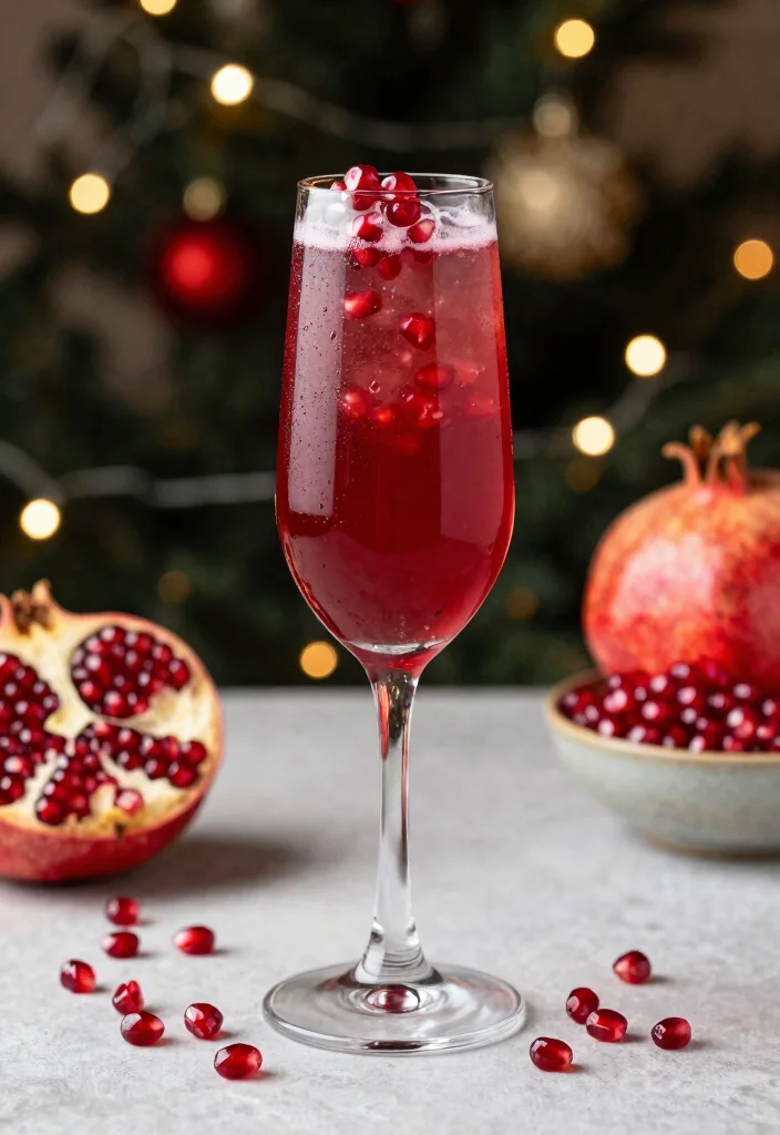 18 French 75 Cocktail Recipes for Sparkling Celebrations - 6. Pomegranate French 75 1
