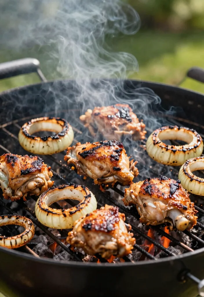 18 French Onion Chicken Thighs Recipes (Juicy and Savory) - 9. Grilled French Onion Chicken Thighs 1