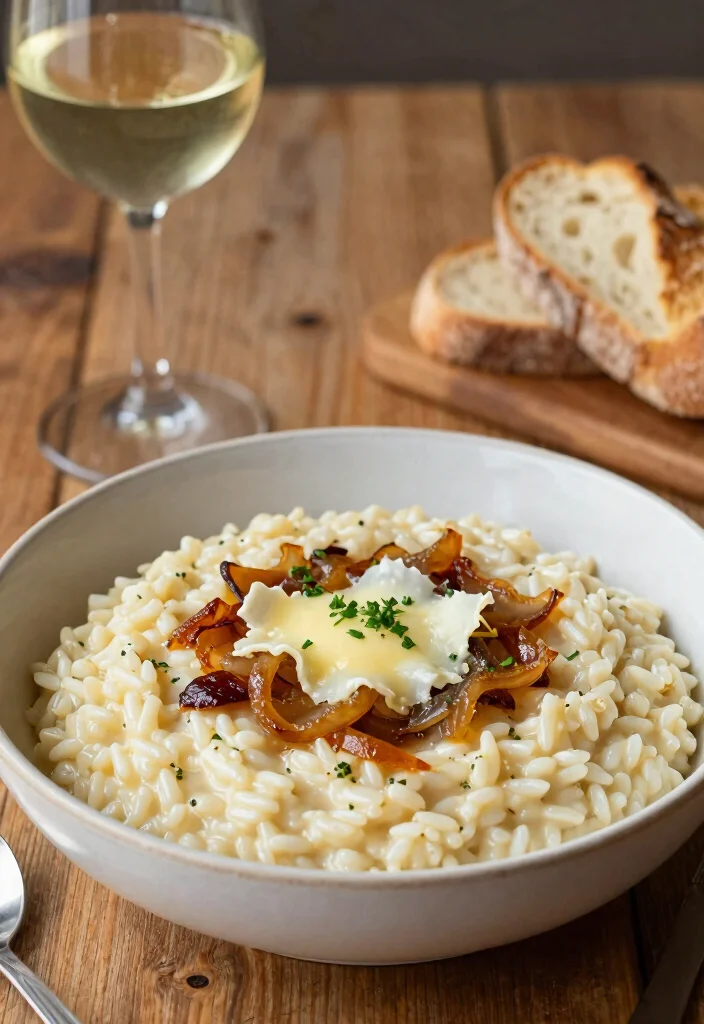 18 French Onion Soup Pasta Recipes You Need to Try - 18. French Onion Soup Risotto 1