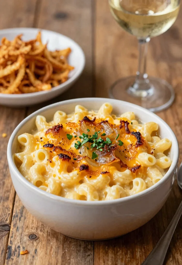18 French Onion Soup Pasta Recipes You Need to Try - 9. French Onion Soup Mac and Cheese 1