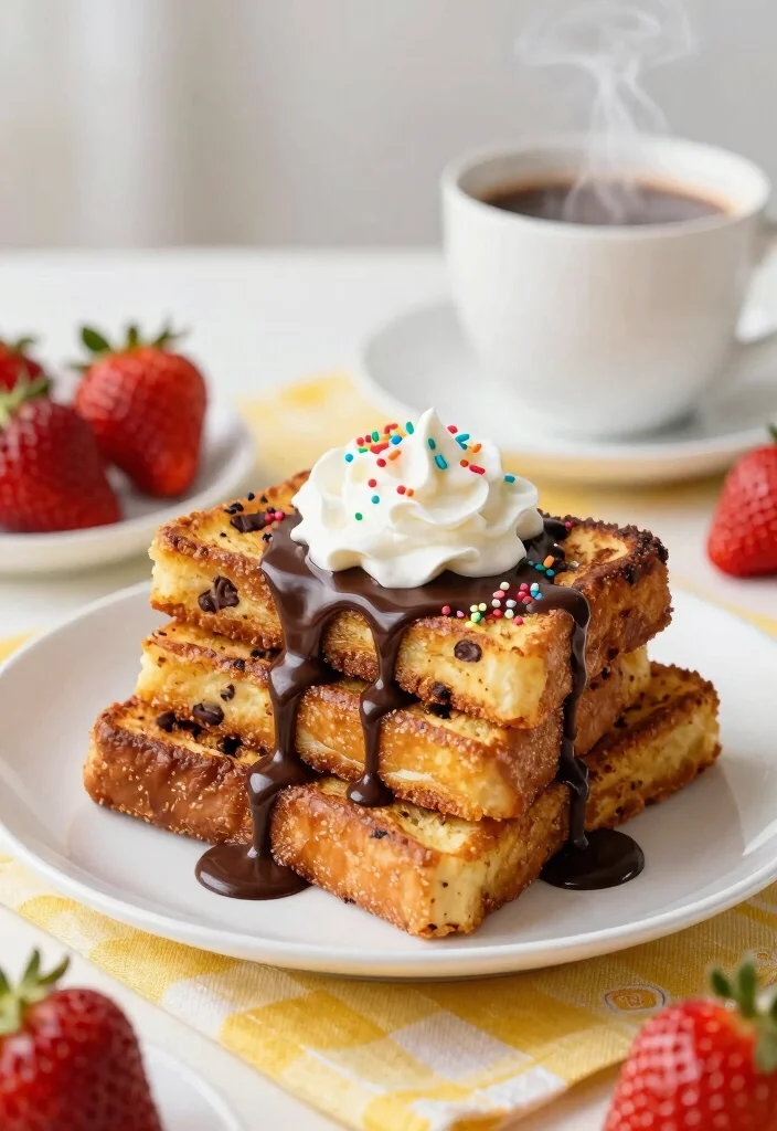 18 French Toast Sticks Recipes Kids and Adults Will Love - 3. Chocolate Chip French Toast Sticks 1