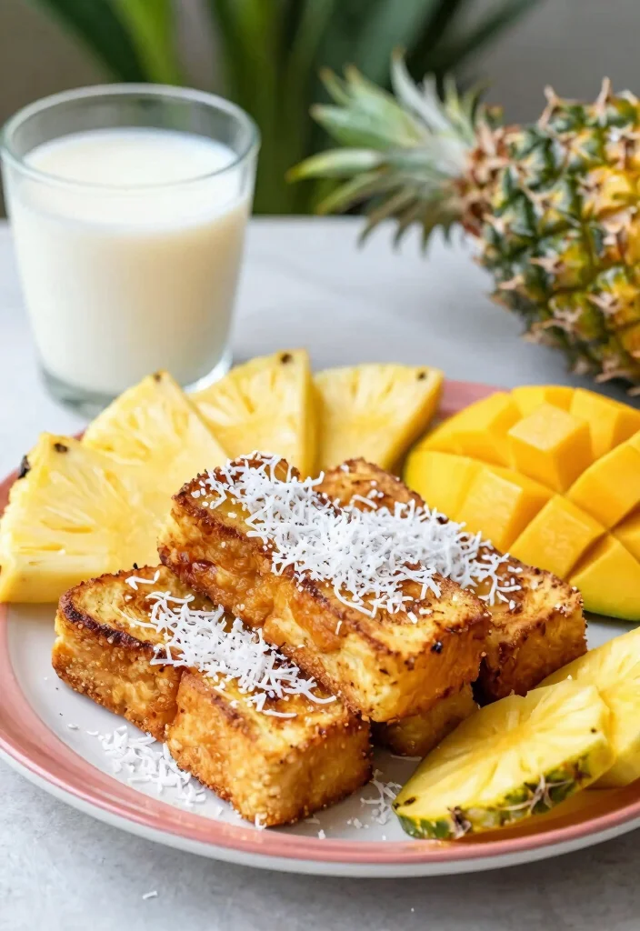 18 French Toast Sticks Recipes Kids and Adults Will Love - 5. Coconut Almond French Toast Sticks 1