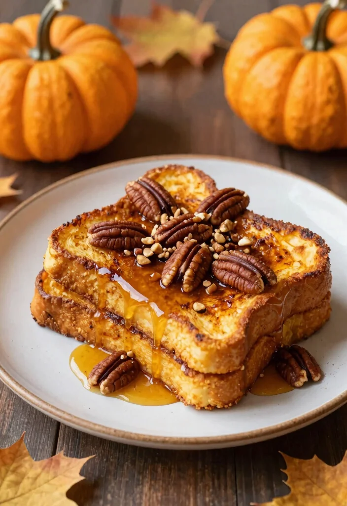 18 Healthy French Toast Recipes (Low Sugar and High Fiber) - 12. Pumpkin Spice French Toast 1