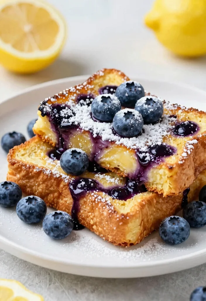 18 Healthy French Toast Recipes (Low Sugar and High Fiber) - 13. Blueberry Lemon French Toast 1